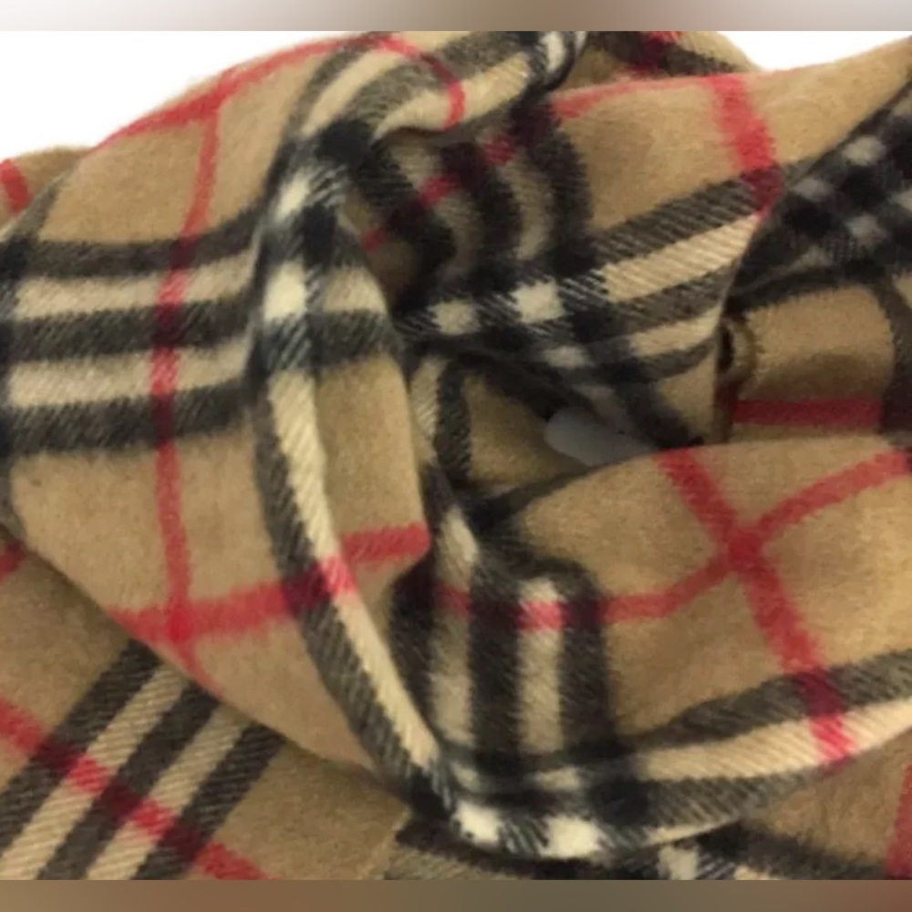 Authentic Burberrys Check 100% Cashmere Stole Scarf Multicolor - Picture 8 of 9